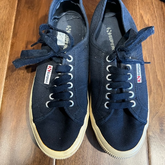 Women’s banana republic navy heels size 8.5 - worn 1x - Picture 6 of 8